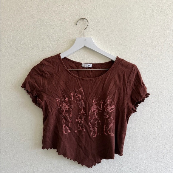 Stitch & Pine Tops - Stitch & Pine Skeleton Shirt